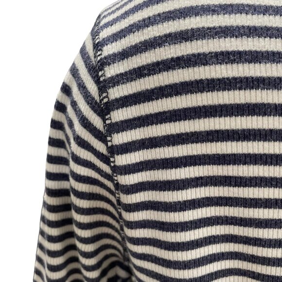 Aerie Women's Striped Long-Sleeve T-Shirt Medium Nautical Casual Comfy Summer - Picture 4 of 11